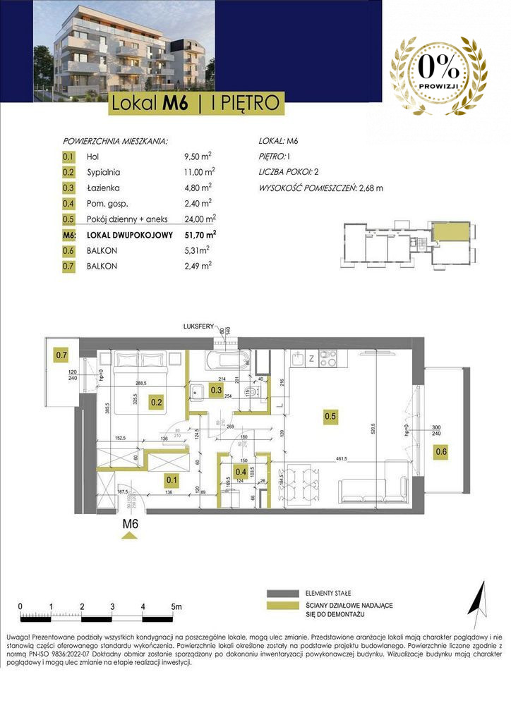 Apartament 51 m2 - Łódź Widzew