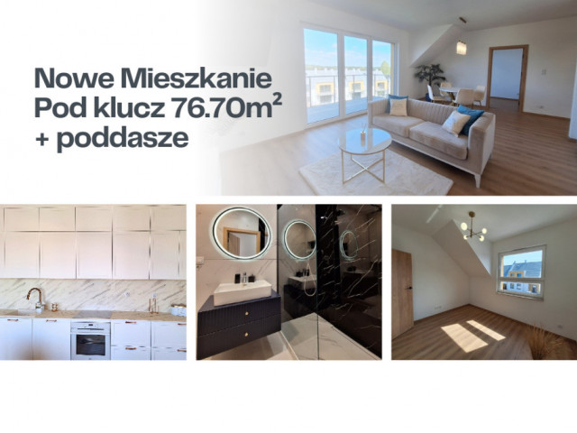 Gotowe mieszkanie 76m2(+62m2)+taras - Gutkowo