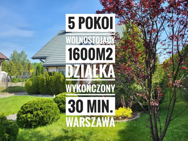 Dom wolnostojący, 4 pokoje,  działka 1600m2